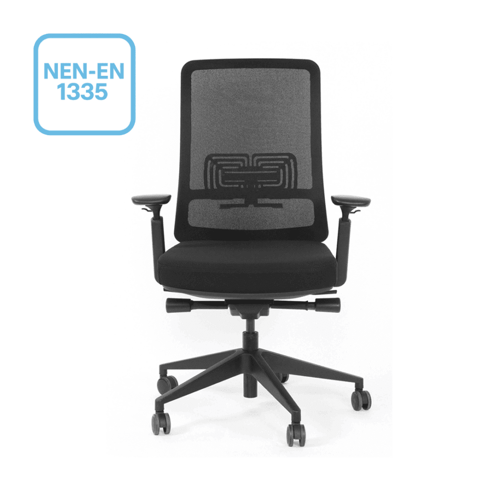 Ypilon Bureaustoel Zwart- NEN-EN 1335